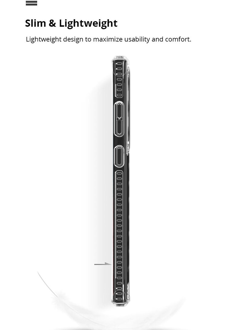 غطاء وسادة هوائية لهاتف Honor 200 Pro 5G 2024 مصنوع من مادة TPU - شفاف/أسود