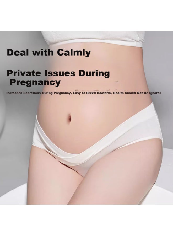 XUEXIMAN Xueximan 【 Autumn And Winter New】4-pack Maternity Underwear Women Low Waist Antibacterial Pure Cotton Early Mid-late Pregnancy Underwear  - Image 4
