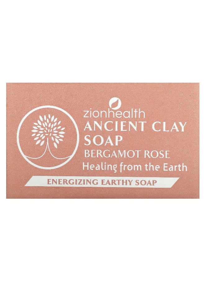 Zion Health Zion Health, Ancient Clay Bar Soap, Bergamot Rose, 6 oz (170 g)  - Image 1