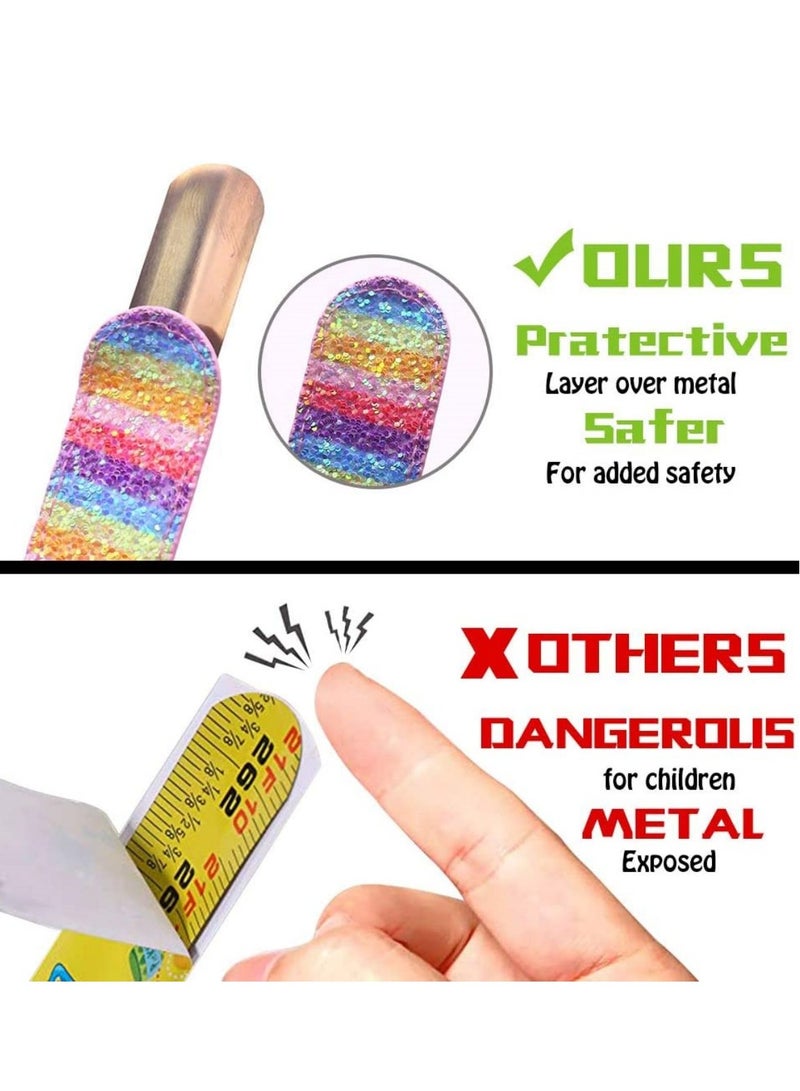 SYOSI 12 PCS Glitter Slap Bracelet Kids Sequin Bracelet Mermaid Bracelet Flip Wristband Bracelet Kids Birthday Party Favors Supplies - Image 5