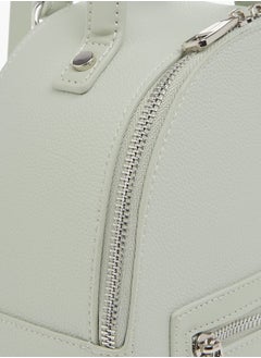 MISSY Womens Missy Textured Backpack With Zip Closure And Adjustable Straps  - Image 4