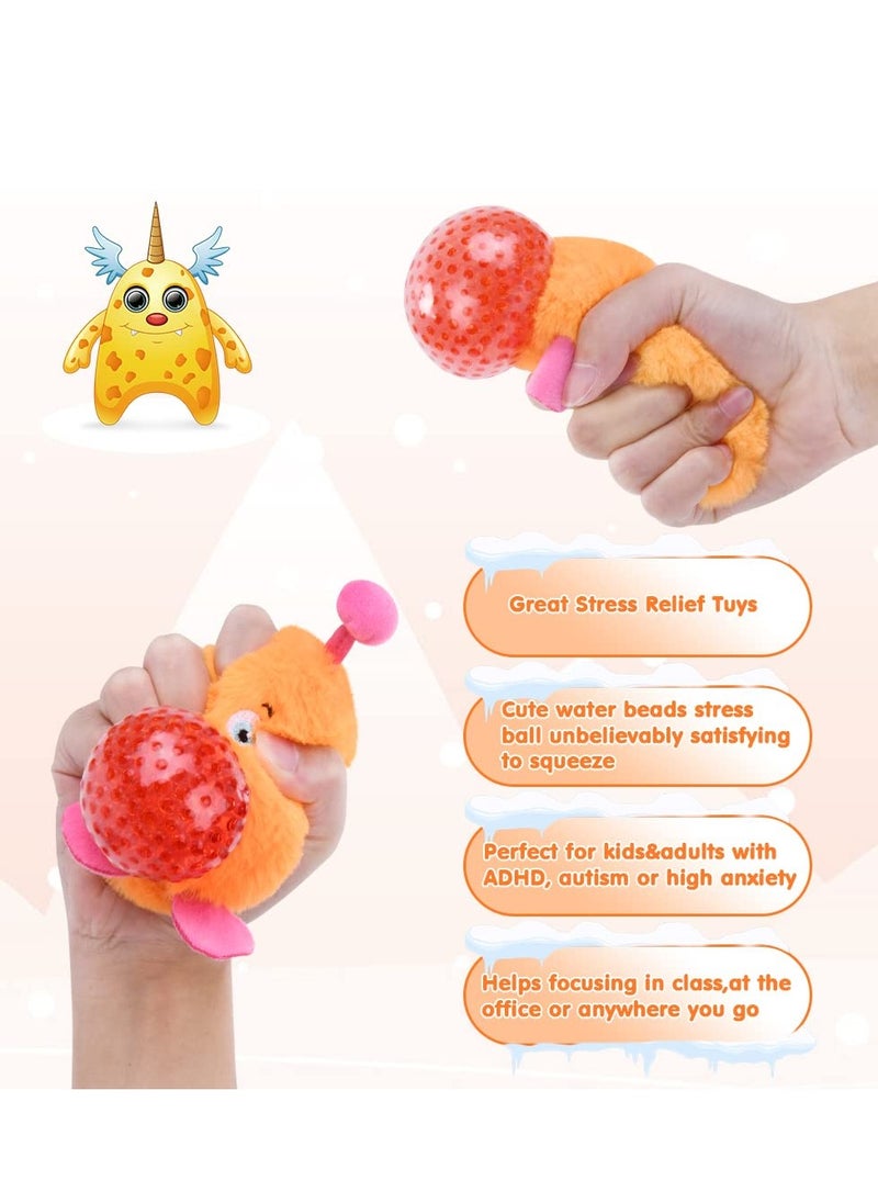 SYOSI Stress Balls for Kids Fidget Toys Stress Ball Sensory Toys Soft Fidget Stress Ball Hand Therapy Squeeze Exercise Stress Balls Colorful Fidget Toy for Arthritis Hand Finger ADHD Anxiety Orange  - Image 4