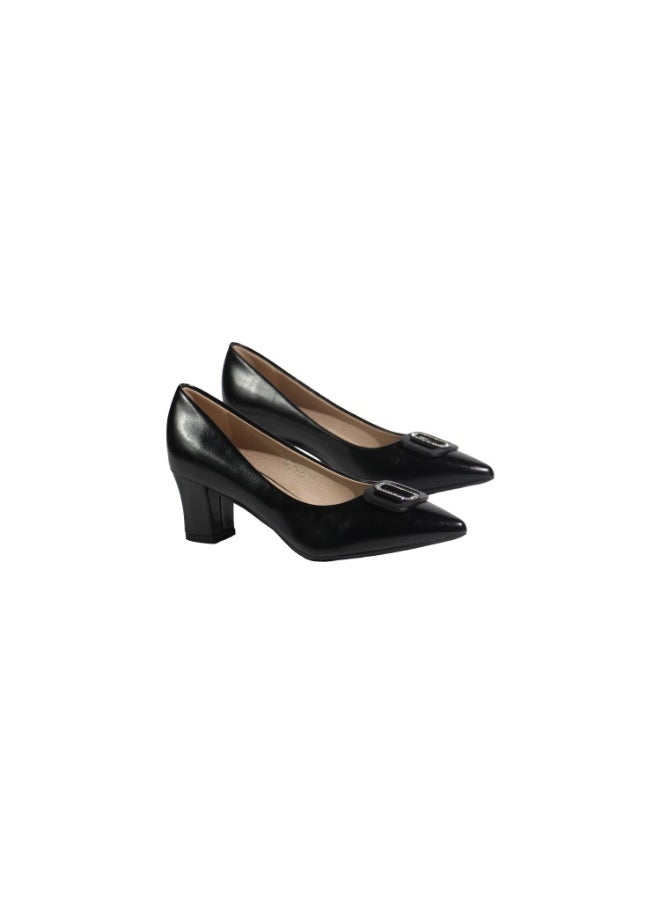 SD.Felano SD Felano Slip-On Low Block Heel Shoes for Women | Stylish and Comfortable Pumps for Girls | Cushioned Footbed | Durable Office & Casual Heels | All-Day Wear  - Image 1