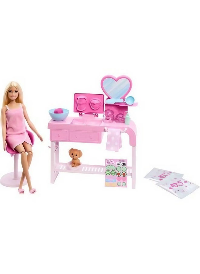 Barbie Face Mask Spa Day Playset with 10+ Accessories (15 g) - Image 2