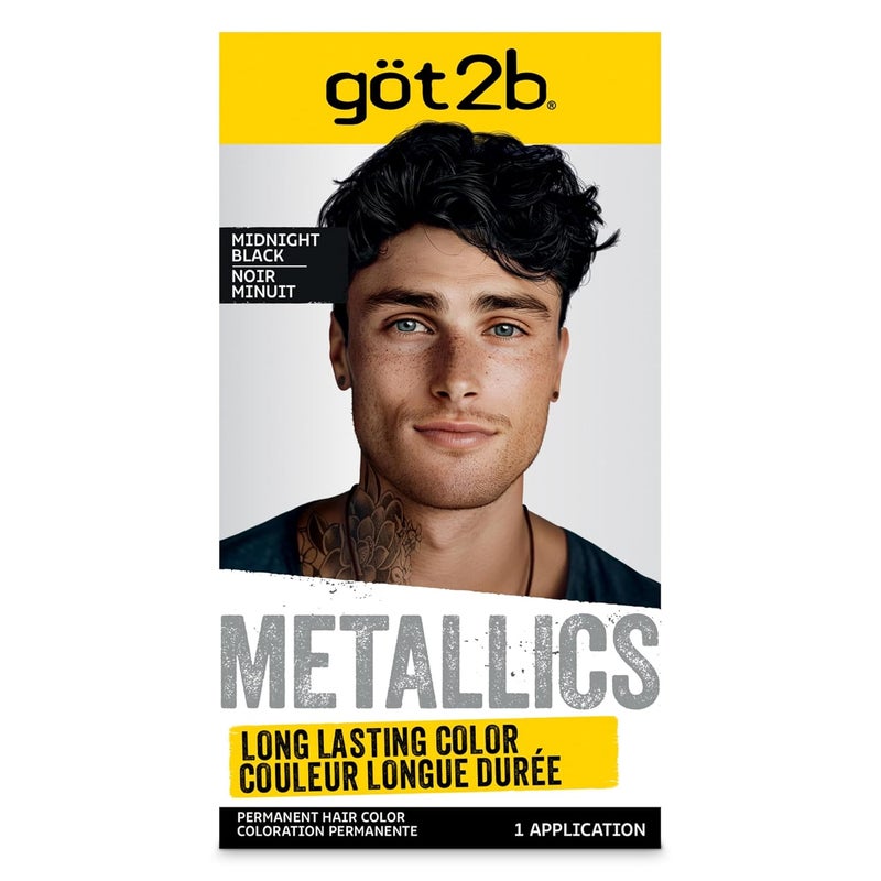 Got2b Metallics Permanent Hair Color Midnight Black