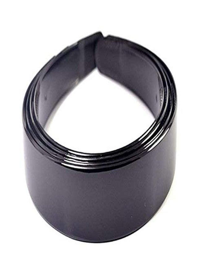 Chanderkash Black Plain Thick Craft Plastic Hairbands with Teeth DIY Head band for Girls & Women/Plain Black Hair Band (Combo of 4 Bands) - Image 2
