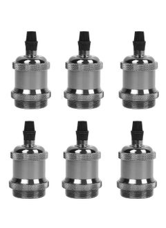 Excefore E26/E27 Pendant Light Fitting, 6 Pack Vintage Pendant Light Fitting, Retro Industrial Style E26/E27 Lamp Holder, Fitting Kit for DIY Suspension Chandeliers Modern Hanging Lampe  - Image 1