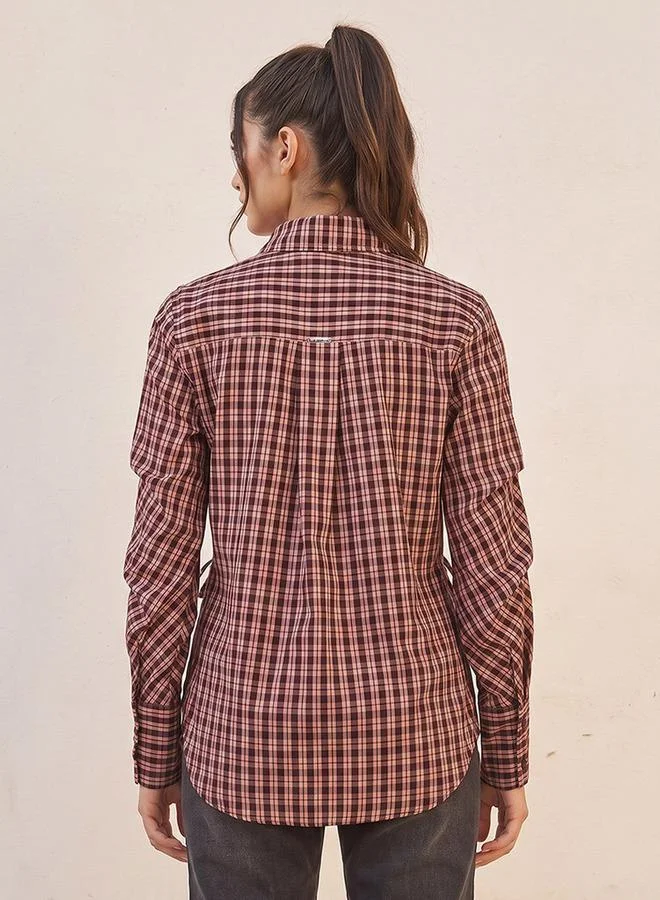 Lee Cooper RED Lee Cooper Shirt with Tie-Ups for Women | Best Price UAE