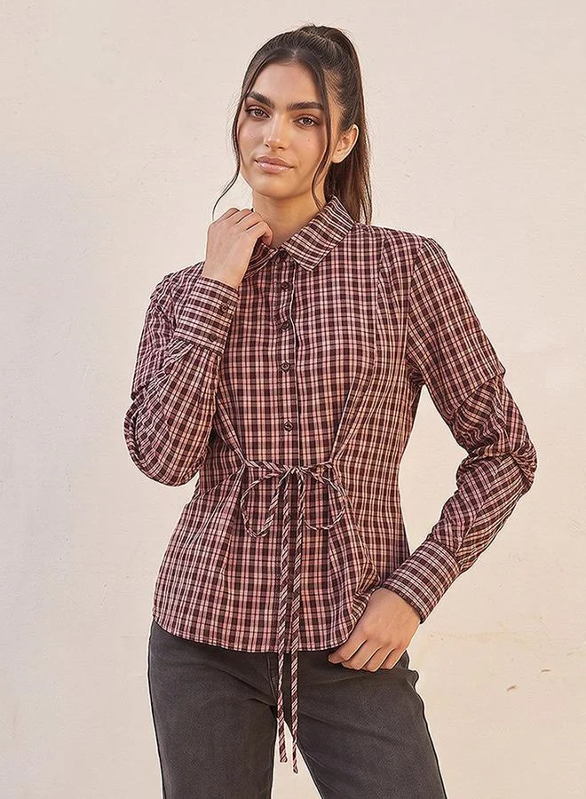 Lee Cooper RED Lee Cooper Shirt with Tie-Ups for Women | Best Price UAE