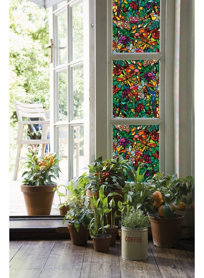 d-c-fix d-c-fix 346-0647 Self-Adhesive Privacy Glass Window Film, Spring Chapel/Tulia, 17" x 78" Roll  - Image 2
