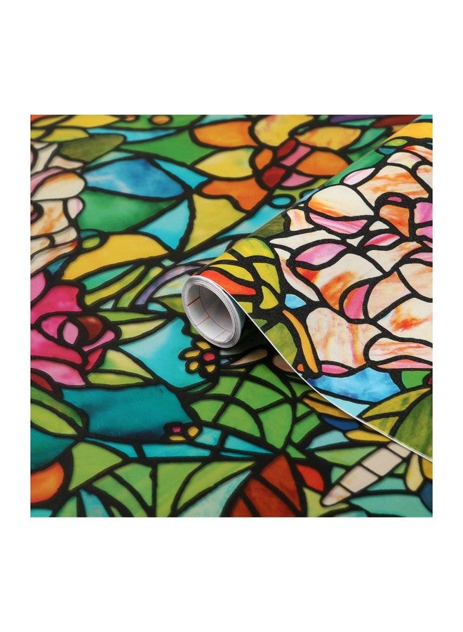 d-c-fix d-c-fix 346-0647 Self-Adhesive Privacy Glass Window Film, Spring Chapel/Tulia, 17" x 78" Roll  - Image 1