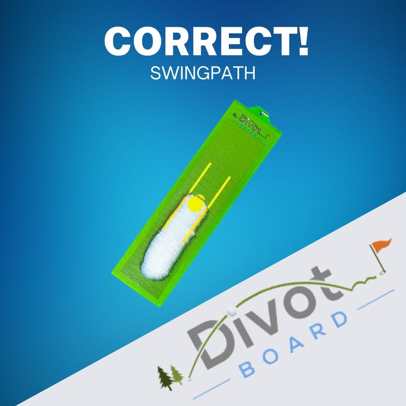 GolfTrainingAids Divot Board - The Original Patented Low Point and Swing Path Trainer - Instant Feedback. Anytime. Anywhere - See Your Swing Path and Learn Every Time You Hit The Ball! - Image 2