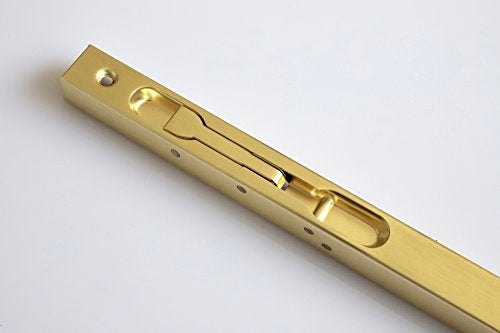 TOGU 10" Solid Stainless Steel Lever Action Flush Bolt,Concealed Security Door Lock For Composite Doors,French Doors,Wood Doors,Double Doors,Dummy Doors,Golden Plated - Image 3