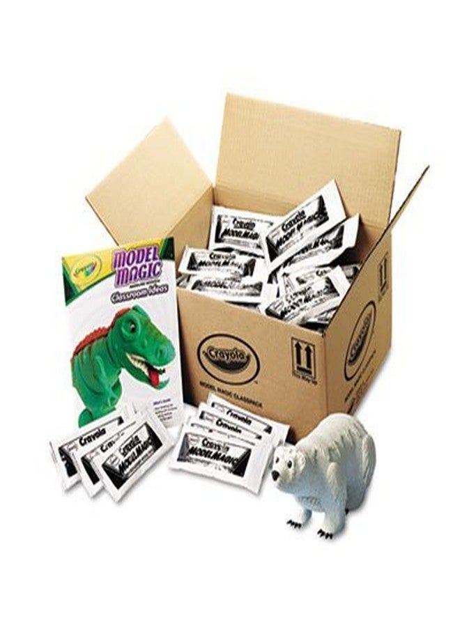 Crayola Model Magic Self-Hardening Modeling Compound, 75 1oz Pouches per Carton, White - Image 2