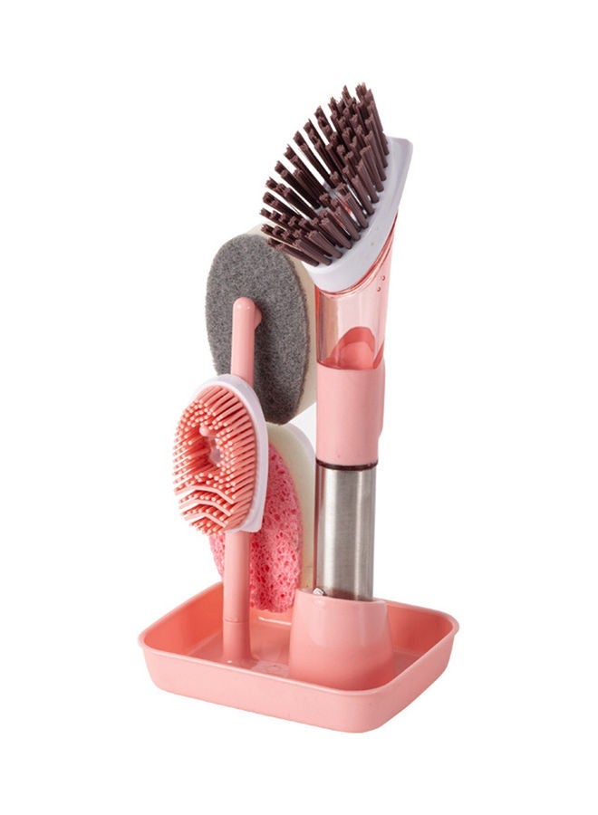 NIBEMINENT Cleaning Brush Set Pink