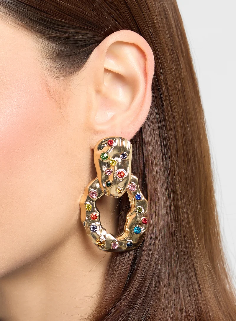 ايلا ليمتد اديشن Stone Detail Stud Earrings