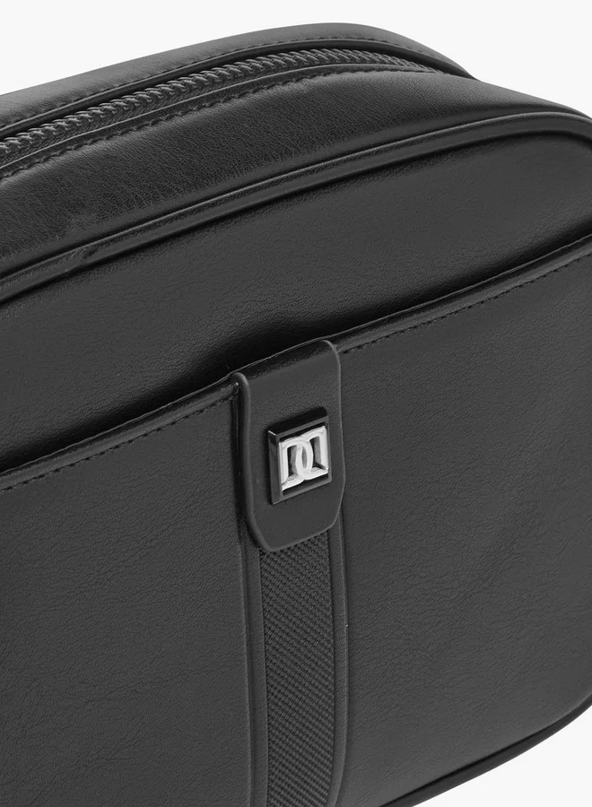 DUCHINI Men's Solid Pouch with Zip Closure