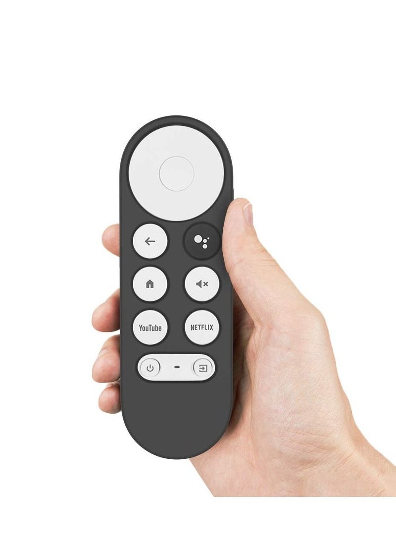 Generic Silicone Protective Case Compatible with Google Chromecast Remote Control Google 2020 Voice Remote (Black)  - Image 4