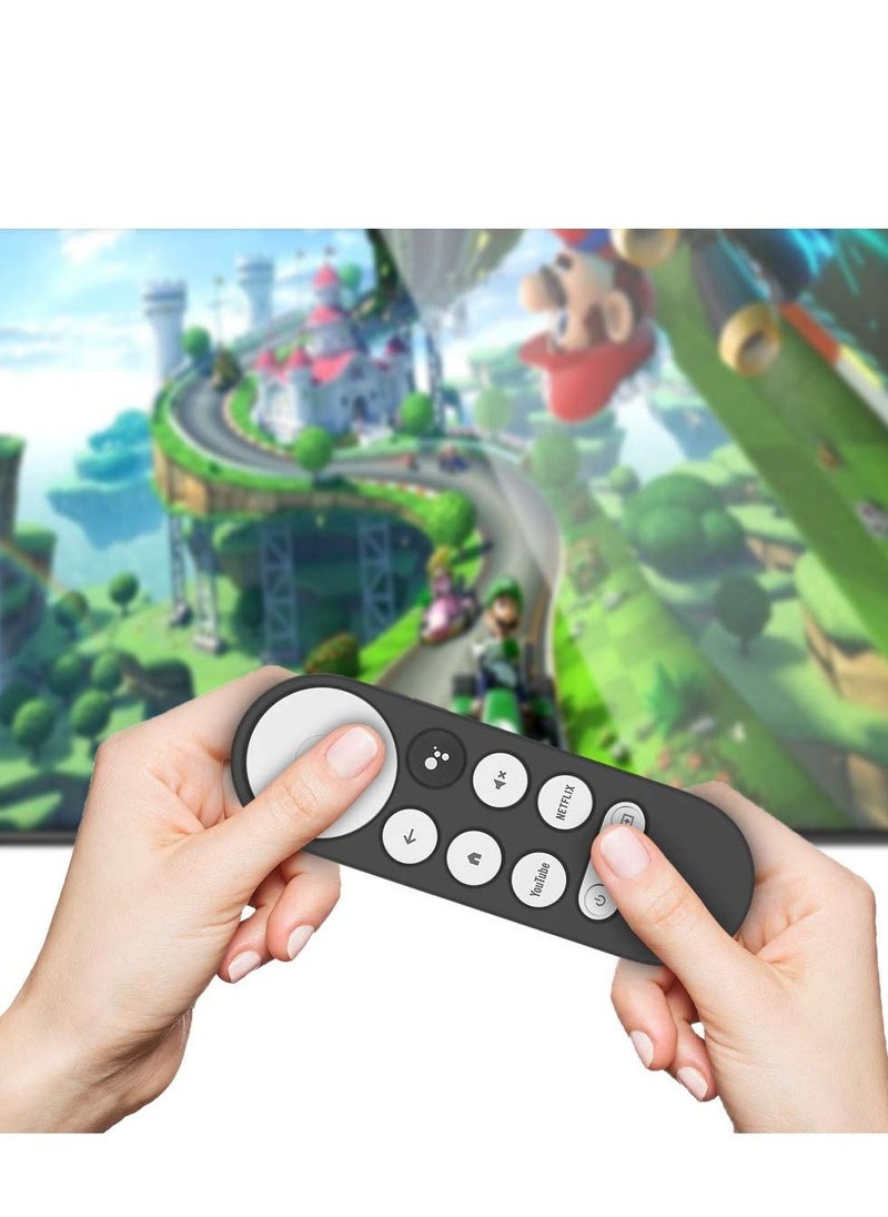 Generic Silicone Protective Case Compatible with Google Chromecast Remote Control Google 2020 Voice Remote (Black)  - Image 5