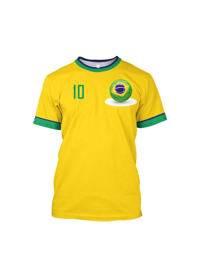 KUYING New Football Jersey Top With Short Sleeves  - Image 1
