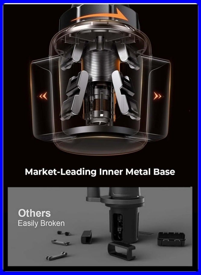 Digipace Car Cell Phone Holder,iPhone 16/15 Cup Holder Cell Phone Holder for Car Mount,Car Phone Holder in Car[2024 Car Cup Phone Holder]mobile Holder ,Car Holder Phone, Car Holder, For Mobile Phone Mobile Car Holder, Black - Image 5