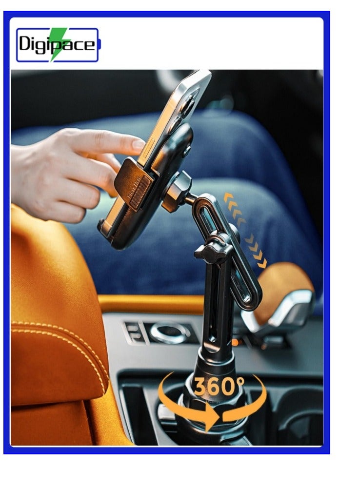 Digipace Car Cell Phone Holder,iPhone 16/15 Cup Holder Cell Phone Holder for Car Mount,Car Phone Holder in Car[2024 Car Cup Phone Holder]mobile Holder ,Car Holder Phone, Car Holder, For Mobile Phone Mobile Car Holder, Black - Image 2