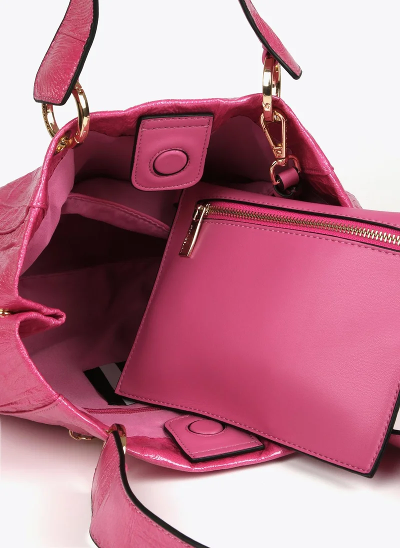 Lola Casademunt Textured faux leather crossbody bag