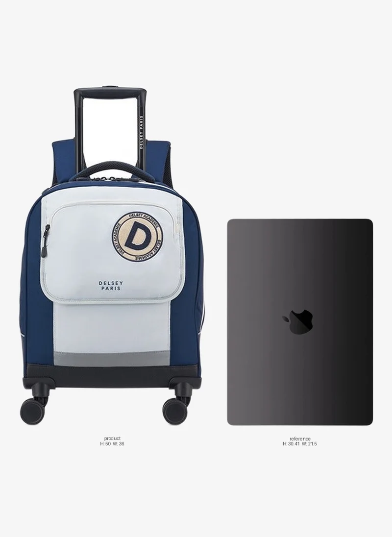 DELSEY Paris Back To School 2025 4-Wheel Vertical Shoulder Bag Trolley – Navy