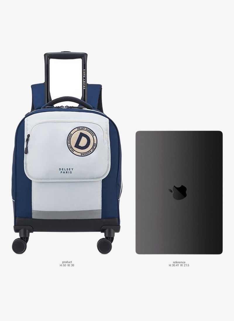 DELSEY Paris Back To School 2025 4-Wheel Vertical Shoulder Bag Trolley – Navy - Image 2