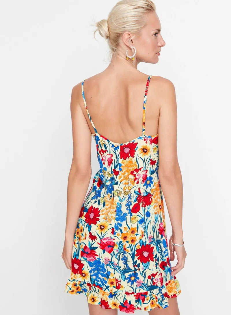 trendyol Floral Print Mini Dress