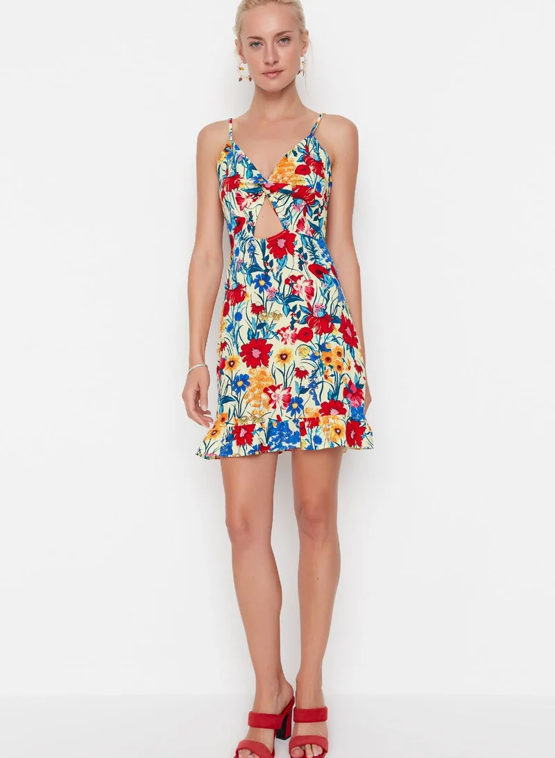 trendyol Floral Print Mini Dress