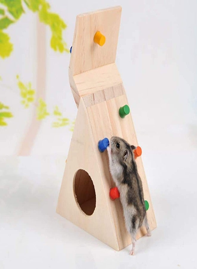 Litewoo Hamster Hut with Climbing Toy Wooden House for Pet Dwarf Hamster Gerbil Rat Small Animal - Image 5