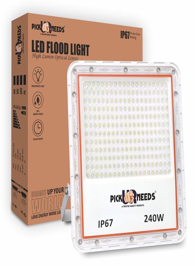 Pick Ur Needs Bright LED 240W Lens Flood Lamp Light Outdoor with Extension Bracket (1) - Image 1