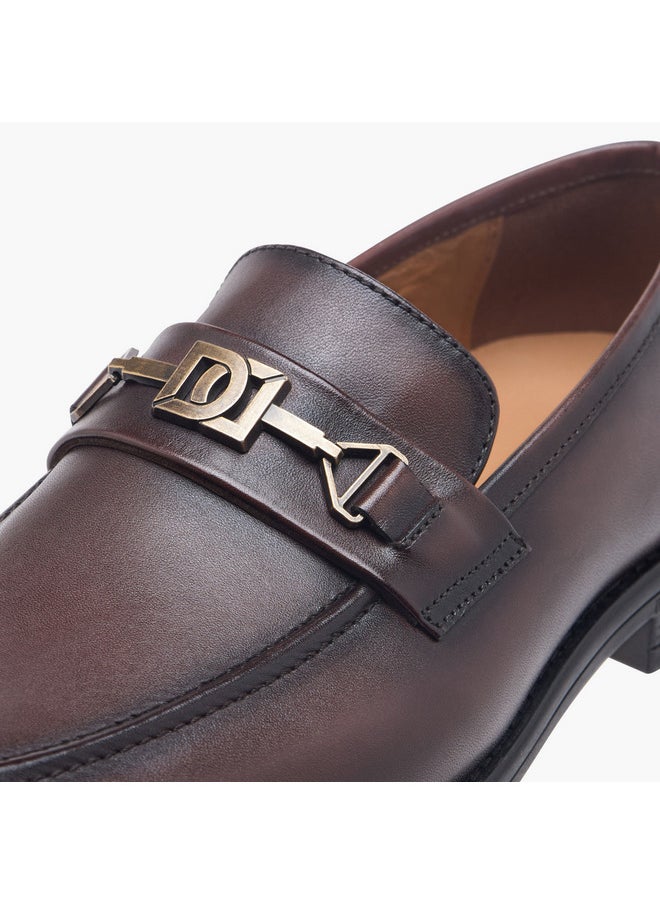 DUCHINI Men's Buckle Detail Slip-On Shoes  - Image 4