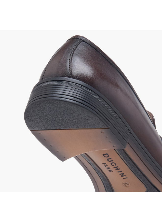 DUCHINI Men's Buckle Detail Slip-On Shoes  - Image 5