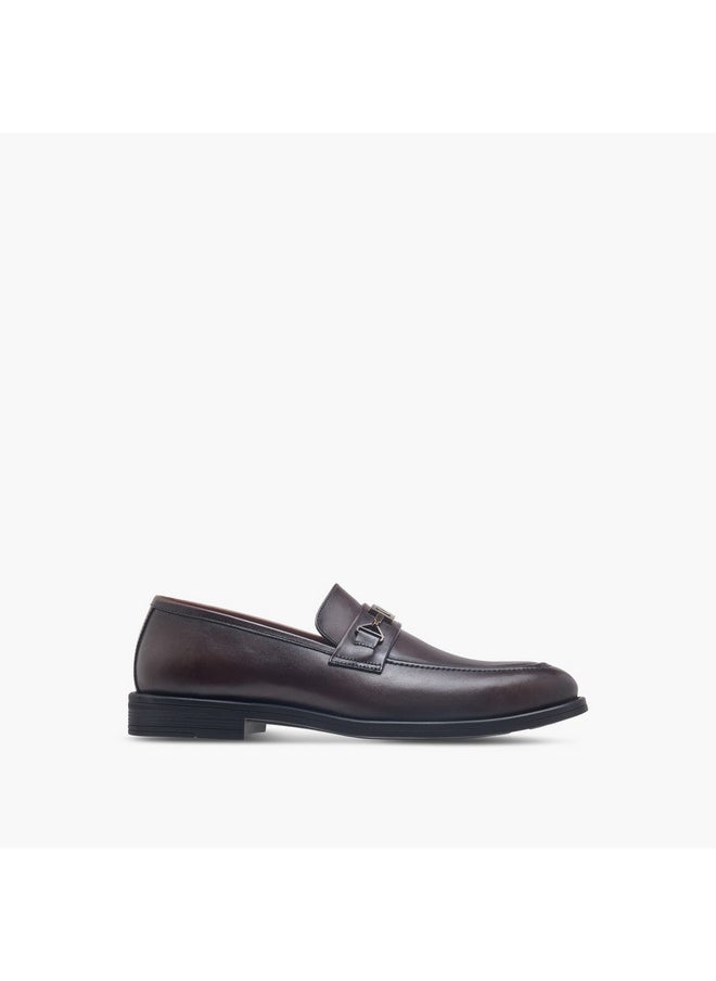 DUCHINI Men's Buckle Detail Slip-On Shoes  - Image 3