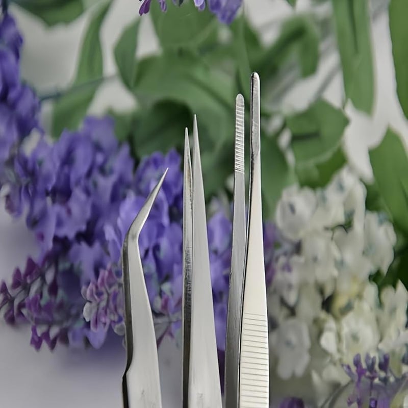 MySouqEg | 6pcs, Precision Tweezers Set, Multi-Specification Tweezer Clips, DIY Notebooks, Diaries, Jewelry Making, Hand Repair Tools, Succulent Planting Care And Home Use, Straight And Curved - Image 4