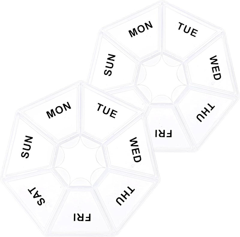 Sibba Clear 7 Day Pill Organizer for Adults