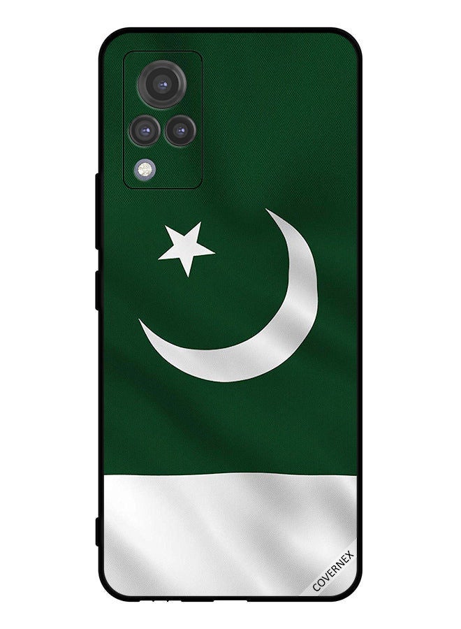 Covernex Protective Case Cover For vivo V21 5G Pakistan Flag Vertical - Image 1
