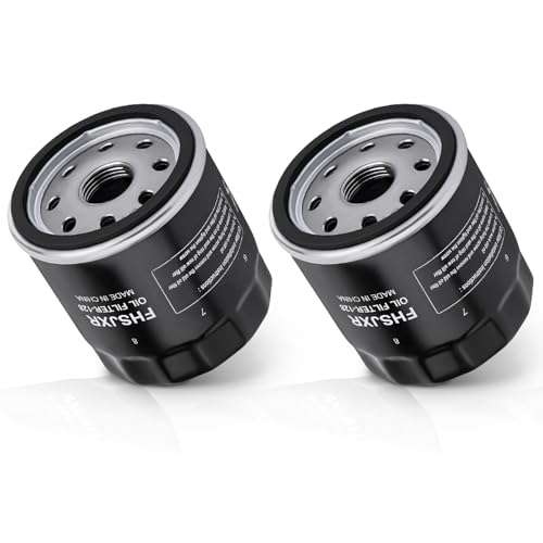 FHSJXR 490650724 Oil Filter 490657010 AM107423 for kawasaki FX850V FX801V FJ180V FH381721V FH601770D FX751FX1000V ModelsClub Car 1016467 Stens 120634 490652071 Engine Oil Filter Pack of 2 - Image 1