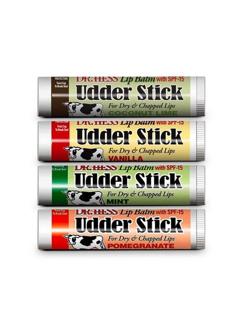 Udder Stick Lip Balm Assorted 4 Pack PMVCL