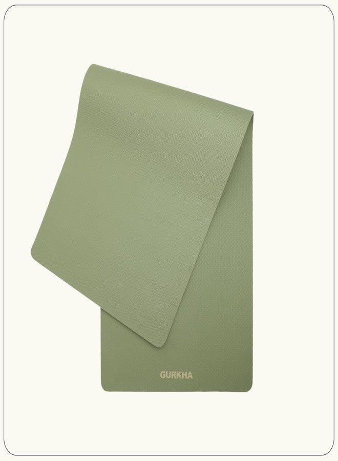 Gurkha 8mm GURKHA Extra-Cushioned TPE Yoga Mat with Carry Bag | Non-Slip Performance Mat for Yoga, Pilates, HIIT & Home Workouts | Durable Fitness Mat - Deep Forest| 6ft X 2ft - Image 2