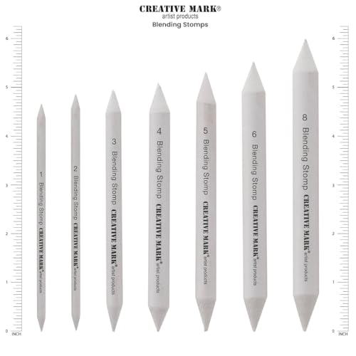 Creative Mark Blending Stumps - Perfect Art Set for Charcoal, Pencils, Pastels - Ideal for Artists and Designers - Solid Double [Set of 6] - Image 2