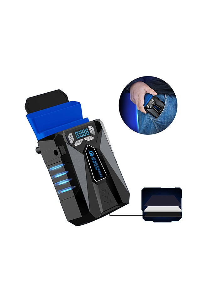 Laptop Air Extracting Cooling Fan With Display Black - Image 3