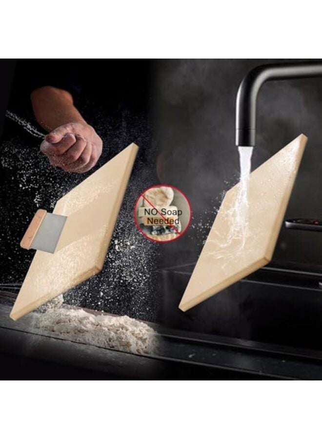 حجر بيتزا مستطيل الشكل، مقاس 15.7×12 بوصة، مناسب للفرن والشواية والتخييم، مصنوع من الكورديريت المقاوم للحرارة العالية - Image 4