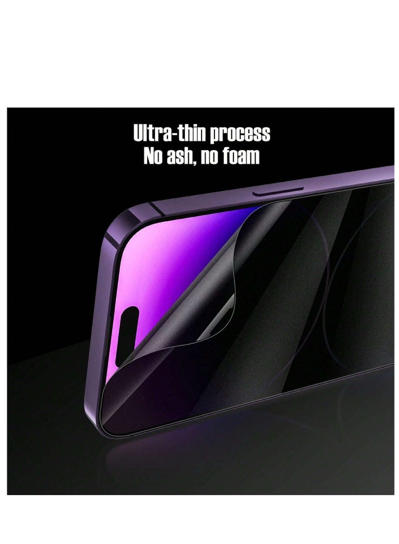 Privacy Screen Protector Surface Ceramic film matte Anti Spy (NOT Tempered Glass) for iPhone 14 Pro Max Black - Image 2
