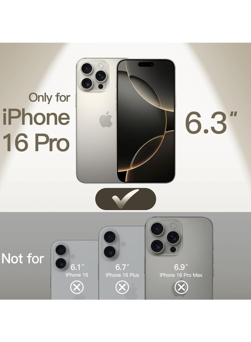 TIGER Ultra Slim Case for iPhone 16 Pro 6.3 Inch – 0.35mm Thin Lightweight Matte Finish PP Hard Case, Full Camera Lens Protection, Minimalist Design, Shockproof and Scratch-Resistant, Durable iPhone Cover - Image 2