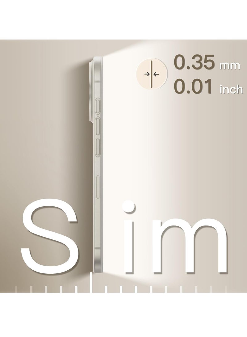 TIGER Ultra Slim Case for iPhone 16 Pro 6.3 Inch – 0.35mm Thin Lightweight Matte Finish PP Hard Case, Full Camera Lens Protection, Minimalist Design, Shockproof and Scratch-Resistant, Durable iPhone Cover - Image 3