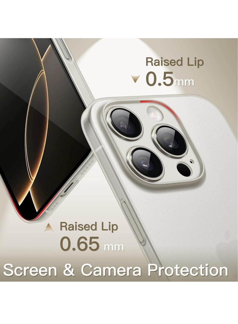 TIGER Ultra Slim Case for iPhone 16 Pro 6.3 Inch – 0.35mm Thin Lightweight Matte Finish PP Hard Case, Full Camera Lens Protection, Minimalist Design, Shockproof and Scratch-Resistant, Durable iPhone Cover - Image 5