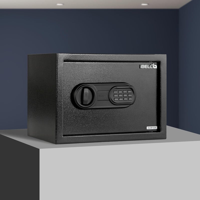 iBELL SL23S Digital Electronic Safe Locker for Personal and Office Use 23L Black Locker with Blue LED Light and Emergency Key Access 12 Months Warranty - Image 2
